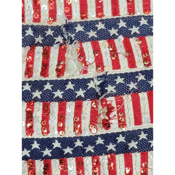 Vtg Custom USA Sequin Embroidered Shorts - Picture 12 of 12